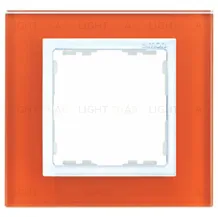 Рамка Simon 82 Nature на 1 пост (оранжевое стекло) 82617-65 82617-65