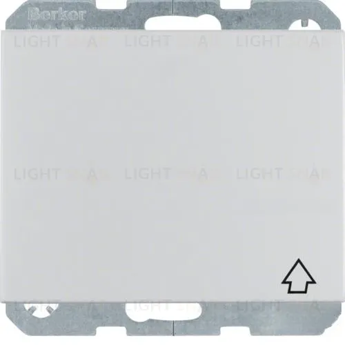 Розетка с заземлением с откидной крышкой Berker 16А/250В, металл алюминий 47517103 47517103