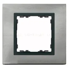 Рамка Simon 82 Nature на 1 пост (нержавеющая сталь) 82817-37 82817-37