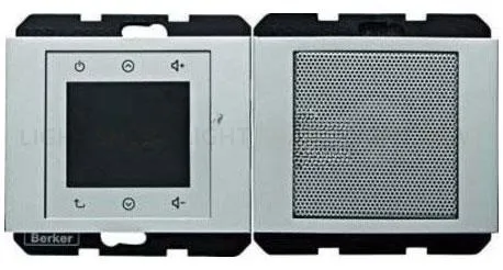 Радио Berker Touch c динамиком, алюминий 28807003 28807003