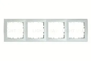Рамка четверная Berker S.1 белый матовый 10149909 10149909