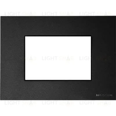 Рамка на 3 модуля ABB Niessen Zenit, итальянский стандарт (антрацит) 2CLA247300N1801+2CLA247390N1001 2CLA247300N1801 + 2CLA247390N1001