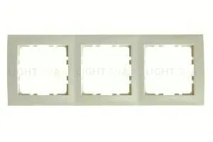 Рамка тройная Berker S.1 кремовый глянцевый 10138982 10138982