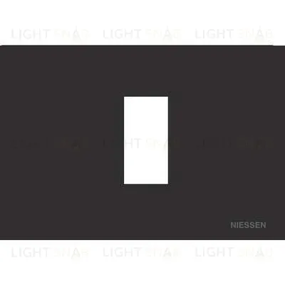 Рамка на 1 модуль ABB Niessen Zenit, итальянский стандарт (антрацит) 2CLA247100N1801+2CLA247390N1001 2CLA247100N1801 + 2CLA247390N1001