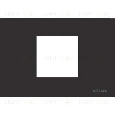 Рамка на 2 модуля ABB Niessen Zenit, итальянский стандарт (антрацит) 2CLA247200N1801+2CLA247390N1001 2CLA247200N1801 + 2CLA247390N1001