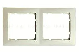 Рамка двойная Berker S.1 кремовый глянцевый 10128982 10128982