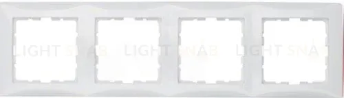 Рамка четверная Berker S.1 полярная белизна с блеском 10148989 10148989