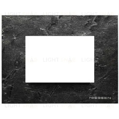 Рамка на 3 модуля ABB Niessen Zenit, итальянский стандарт (сланец) 2CLA247300N2201+2CLA247390N1001 2CLA247300N2201 + 2CLA247390N1001