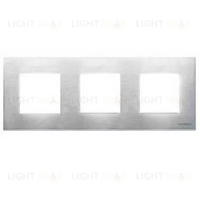 Рамка тройная ABB Niessen Zenit, немецкий стандарт (стальной) 2CLA227300N4001+2CLA227190N1001+2CLA227190N1001+2CLA227190N1001 2CLA227300N4001 + 2CLA227190N1001