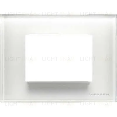 Рамка на 3 модуля ABB Niessen Zenit, итальянский стандарт (белое стекло) 2CLA247300N3001+2CLA247390N1001 2CLA247300N3001 + 2CLA247390N1001