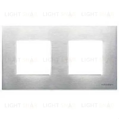 Рамка двойная ABB Niessen Zenit, немецкий стандарт (стальной) 2CLA227200N4001+2CLA227190N1001+2CLA227190N1001 2CLA227200N4001 + 2CLA227190N1001