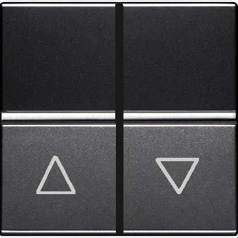 Выключатель жалюзи без фиксации ABB Niessen Zenit 16А (антрацит) 2CLA224400N1801 2CLA224400N1801