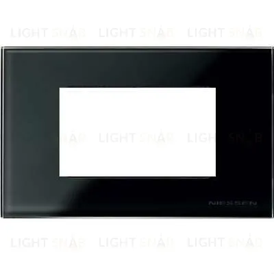 Рамка на 4 модуля ABB Niessen Zenit, итальянский стандарт (черное стекло) 2CLA247400N3101+2CLA247490N1001 2CLA247400N3101 + 2CLA247490N1001