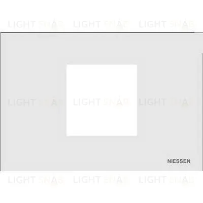 Рамка на 2 модуля ABB Niessen Zenit, итальянский стандарт (белый) 2CLA247200N1101+2CLA247390N1001 2CLA247200N1101 + 2CLA247390N1001