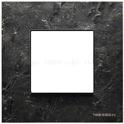 Рамка одинарная ABB Niessen Zenit, немецкий стандарт (сланец) 2CLA227100N2201+2CLA227190N1001 2CLA227100N2201 + 2CLA227190N1001