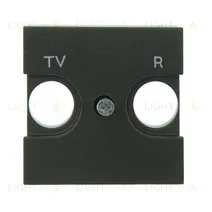 Телевизионная розетка TV-R оконечная ABB Niessen Zenit (антрацит) 8150.8+2CLA225080N1801 8150.8 + 2CLA225080N1801