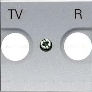 Телевизионная розетка TV-R без фильтра ABB Niessen Zenit (серебристый) 2CLA815000A1001+2CLA225080N1301 2CLA815000A1001 + 2CLA225080N1301
