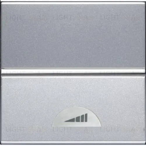 Светорегулятор клавишный ABB Niessen Zenit 60-500Вт (серебристый) 2CLA226010N1301 2CLA226010N1301