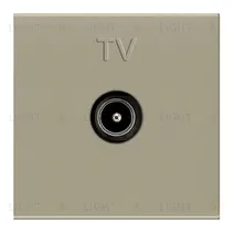 Телевизионная розетка TV одиночная ABB Niessen Zenit шампань 2CLA225070N1901 2CLA225070N1901