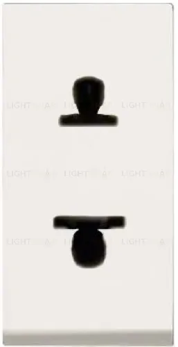 Розетка без заземления (узкая, 1 модуль) ABB Niessen Zenit (Белый) 2CLA213501N1101 2CLA213501N1101