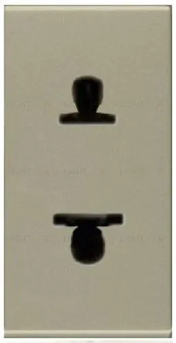 Розетка без заземления (узкая, 1 модуль) ABB Niessen Zenit 16А (шампань) 2CLA213500N1901 2CLA213500N1901