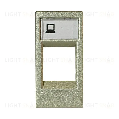 Розетка компьютерная 8 контактов ABB Niessen Zenit (узкая, 1 модуль), категория 5E (шампань) 2CLA201850A1001+2CLA211810N1901 2CLA201850A1001 + 2CLA211810N1901