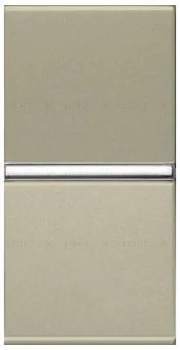 Переключатель промежуточный ABB Niessen Zenit (узкая клавиша, 1 модуль) 16А (шампань) 2CLA211000N1901 2CLA211000N1901