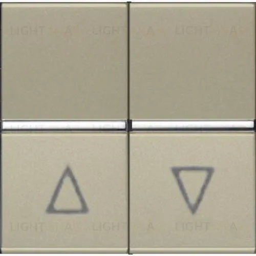 Выключатель жалюзи без фиксации ABB Niessen Zenit 16А (шампань) 2CLA224400N1901 2CLA224400N1901