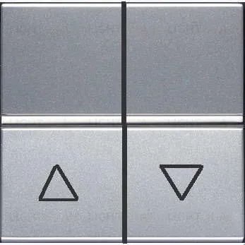 Выключатель жалюзи с фиксацией ABB Niessen Zenit 16А (серебристый) 2CLA224410N1301 2CLA224410N1301