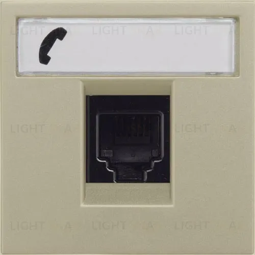 Розетка телефонная 6 контактов ABB Niessen Zenit (шампань) 2CLA201720A1001+2CLA221810N1901 2CLA201720A1001 + 2CLA221810N1901