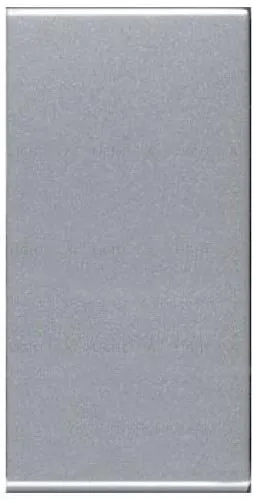 Заглушка узкая(1 модуль) ABB Niessen Zenit (серебристый) 2CLA210000N1301 2CLA210000N1301