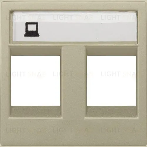 Розетка телефонная двойная 6 контактов ABB Niessen Zenit (шампань) 2CLA201720A1001+2CLA201720A1001+2CLA221820N1901 2CLA201720A1001 + 2CLA221820N1901