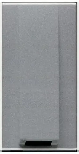 Вывод кабеля (узкий, 1 модуль) с зажимом ABB Niessen Zenit (серебристый) 2CLA210700N1301 2CLA210700N1301