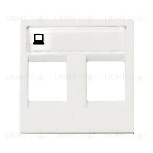 Розетка компьютерная двойная ABB Niessen Zenit, категория 5E (белый) 2CLA221820N1101+2CLA201850A1001+2CLA201850A1001 2CLA221820N1101 + 2CLA201850A1001