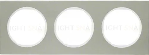 Рамка 3 местная Berker R3 нержавеющая сталь, белый 10132214 10132214