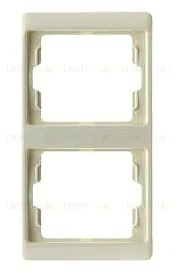 Рамка двойная для вертикального монтажа Berker Arsys, кремовый глянцевый 13230002 13230002