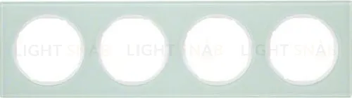 Рамка 4 местная Berker R3 стекло полярная белизна 10142209 10142209