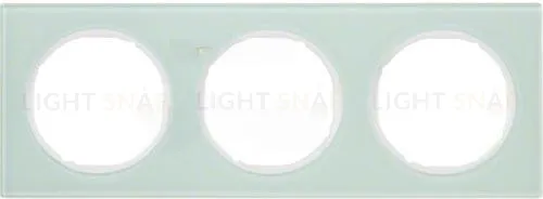 Рамка 3 местная Berker R3 стекло полярная белизна 10132209 10132209