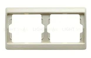 Рамка двойная для горизонтального монтажа Berker Arsys, кремовый глянцевый 13630002 13630002