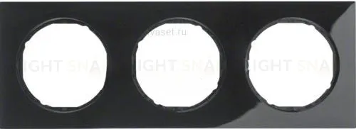 Рамка 3 местная Berker R3 черная 10132245 10132245