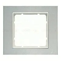 Рамка одинарная Berker B.3 алюминий-белый 10113904 10113904