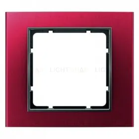 Рамкa одинарная Berker B.3, алюминевая, красный/антрацит 10113012 10113012