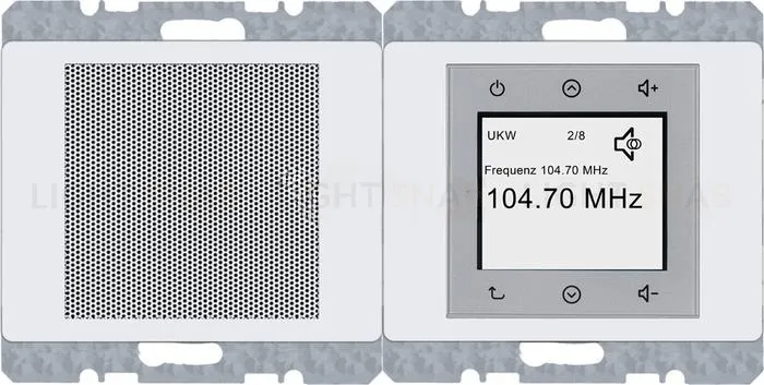 Радио Berker Touch c динамиком, белый глянцевый 28800069 28800069