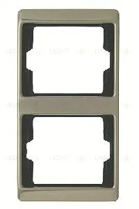 Рамка двойная для вертикального монтажа Berker Arsys, светлая бронза 13240001 13240001