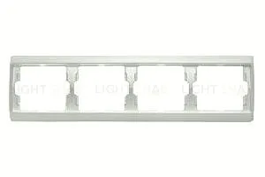 Рамка четверная для горизонтального монтажа Berker Arsys, белый глянцевый 13830069 13830069