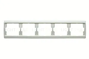 Рамка пятерная для горизонтального монтажа Berker Arsys, белый глянцевый 13930069 13930069