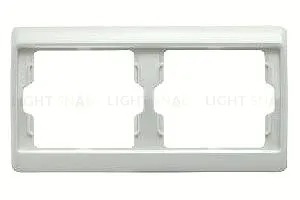 Рамка двойная для горизонтального монтажа Berker Arsys, белый глянцевый 13630069 13630069
