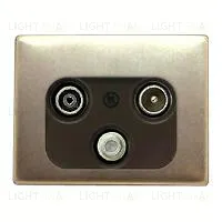 Телевизионная розетка проходная Berker TV-SAT-FM S4110+12020021 S4110 + 12020021