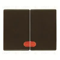 Выключатель двухклавишный с подсветкой Berker 10А/250В 14370001+3035+1675 14370001 + 3035 + 1675