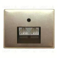 Розетка компьютерная двойная Berker RJ45 6-й кат. 14100001+epuae8-8upok6 14100001 + epuae8-8upok6